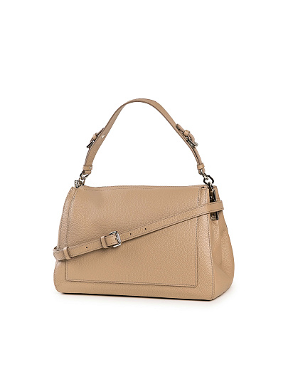 Женская сумка Dr. Koffer из натуральной кожи бежевая