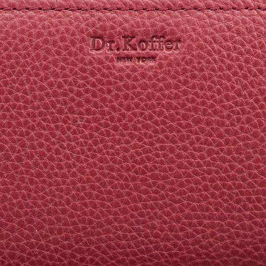 Портмоне Dr.Koffer из натуральной кожи бордовый