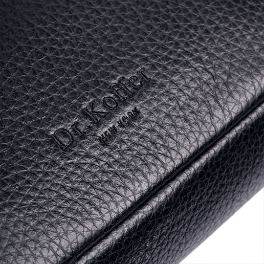 Несессер Dr. Koffer из натуральной кожи черный