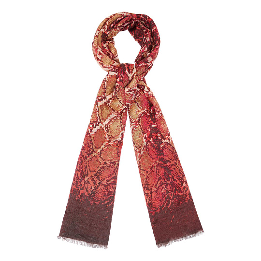 Женский шарф с желто-красным орнаментом Dr.Koffer S810436-135-58