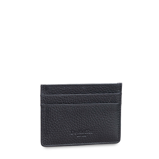 Кредитница Dr.Koffer из натуральной кожи черная