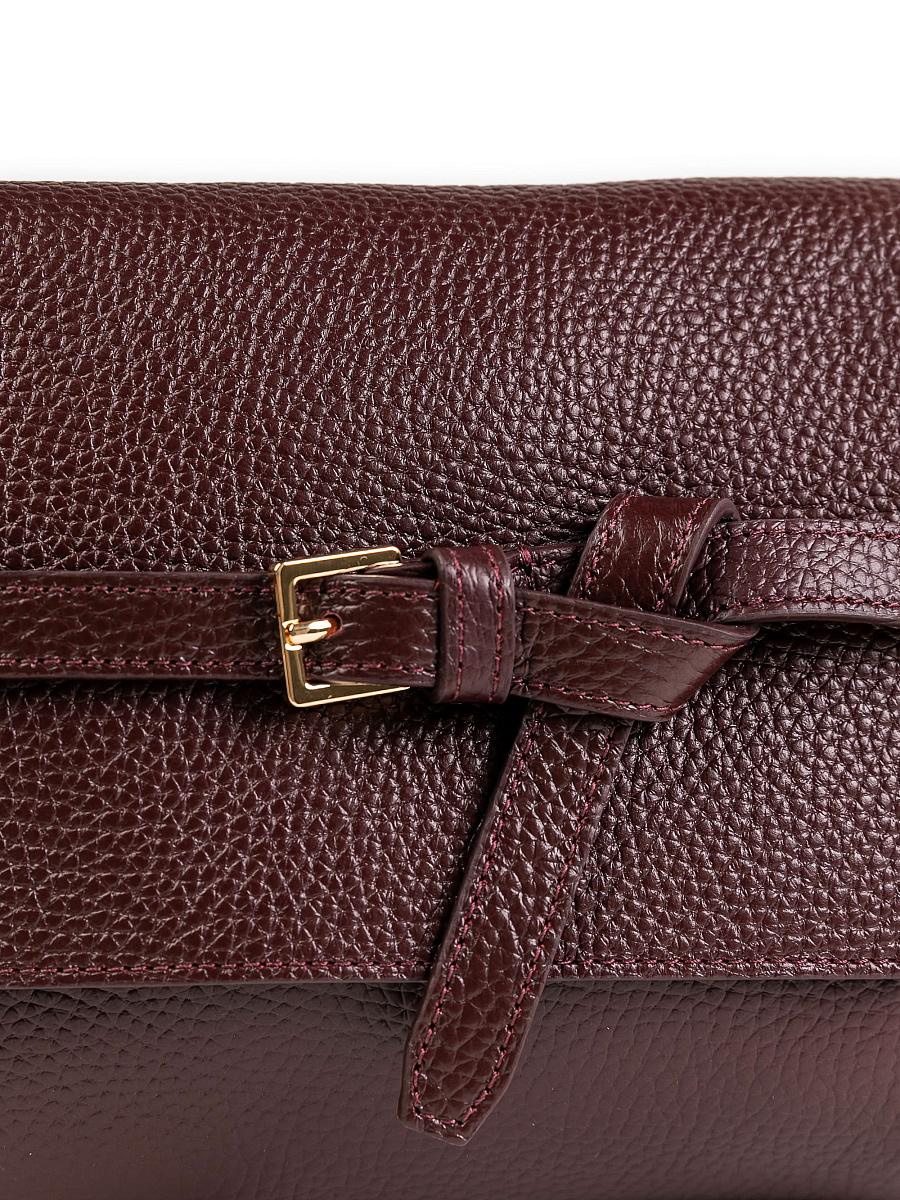 Женская сумка Dr.Koffer из натуральной кожи бордовая