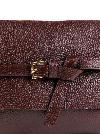 Женская сумка Dr.Koffer из натуральной кожи бордовая