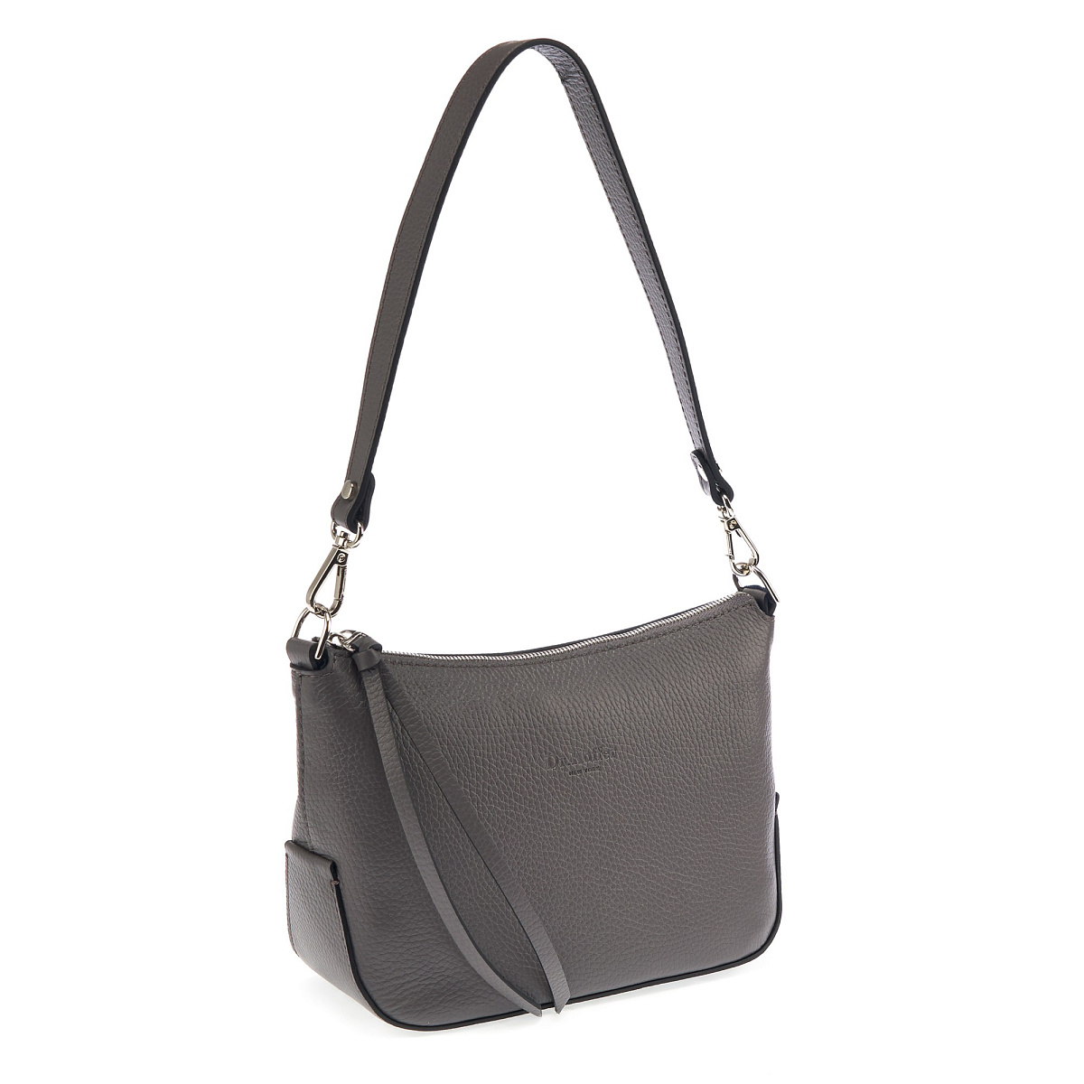 Женская сумка Dr. Koffer из натуральной кожи серая
