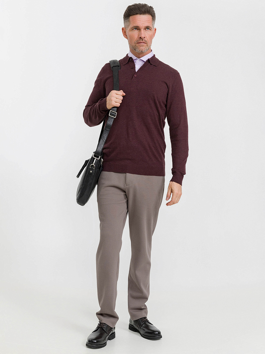 Деловая сумка Dr.Koffer из натуральной кожи черная