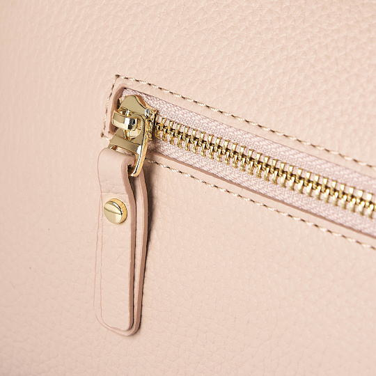 Женская сумка Dr. Koffer из натуральной кожи бежевая