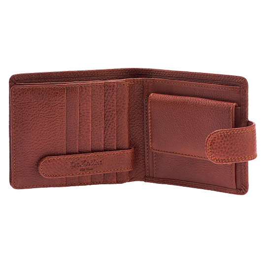 Портмоне Dr.Koffer из натуральной кожи светло-коричневое