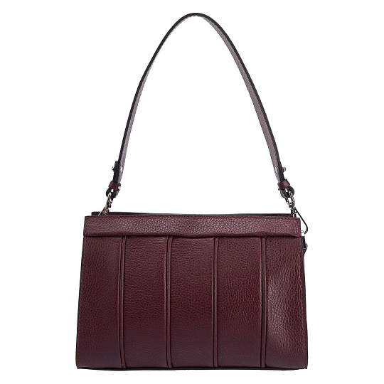 Женская сумка Dr. Koffer из натуральной кожи бордовая