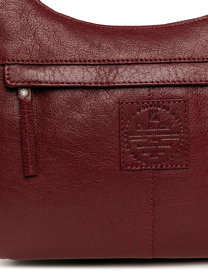Женская сумка Dr.Koffer из натуральной кожи бордовая