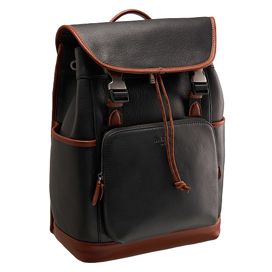 Рюкзак Dr.Koffer из натуральной кожи черный