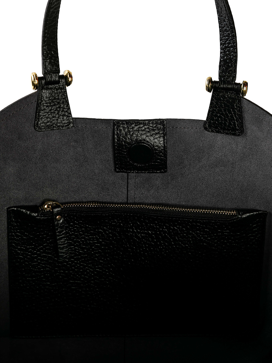 Женская сумка Dr. Koffer из натуральной кожи черная