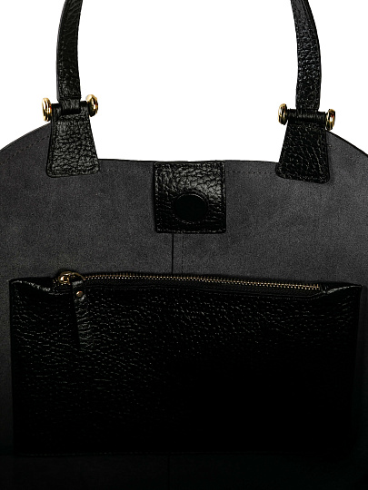 Женская сумка Dr. Koffer из натуральной кожи черная