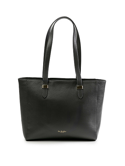 Женская сумка Dr.Koffer из натуральной кожи темно-серая