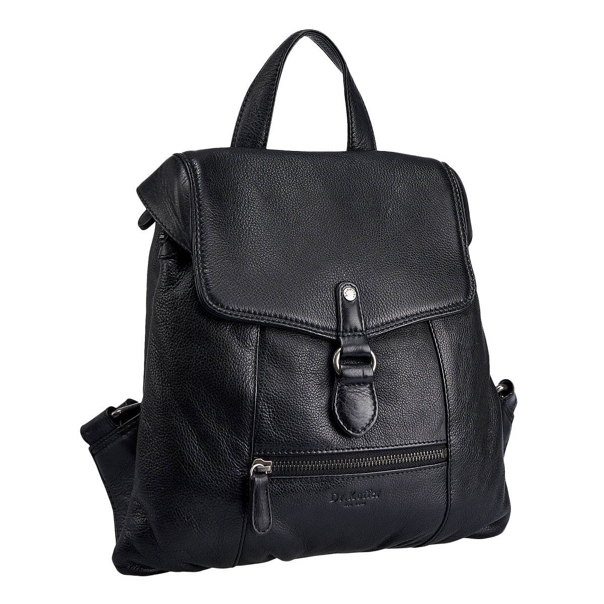 Рюкзак Dr.Koffer из натуральной кожи черный