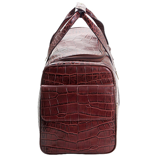 Сумка дорожная Dr.Koffer из натуральной кожи коричневая