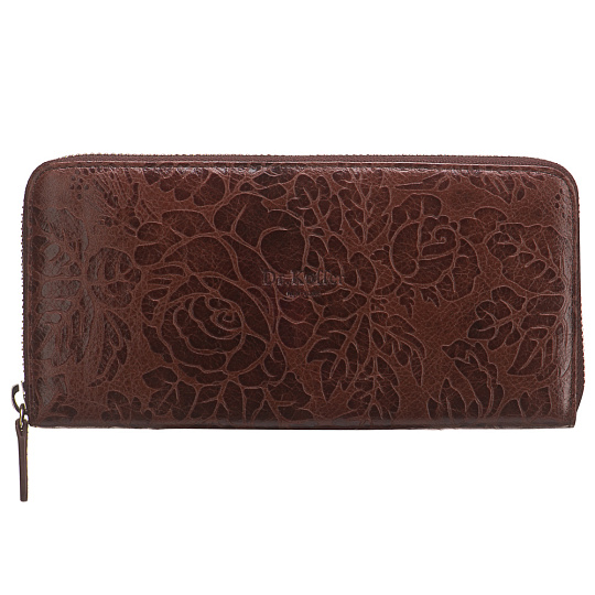 Портмоне Dr.Koffer из натуральной кожи коричневое