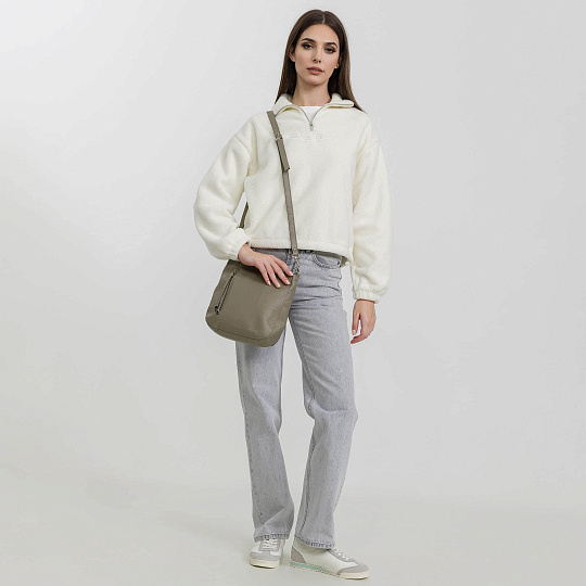 Женская сумка Dr. Koffer из натуральной кожи коричневая