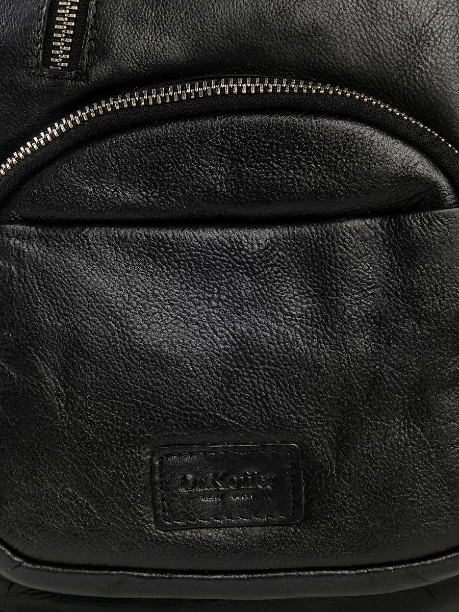 Рюкзак Dr.Koffer из натуральной кожи черный