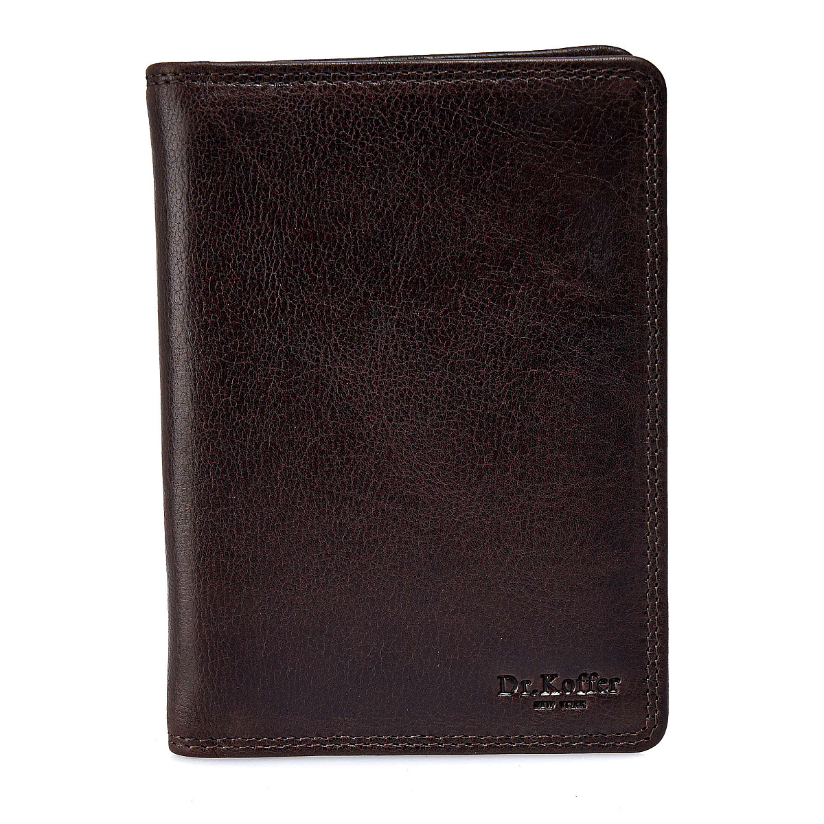 Портмоне Dr.Koffer из натуральной кожи коричневое
