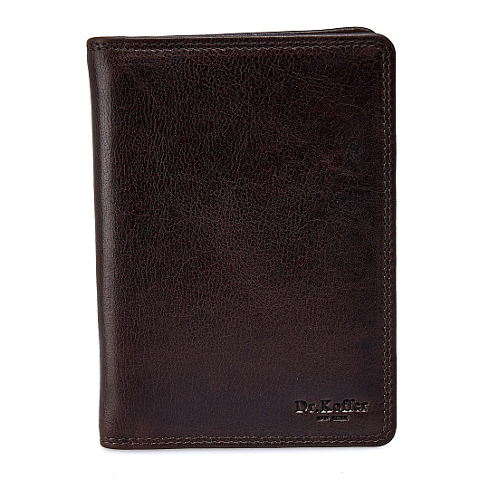 Портмоне Dr.Koffer из натуральной кожи коричневое