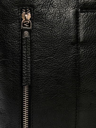 Сумка через плечо Dr.Koffer из натуральной кожи черная