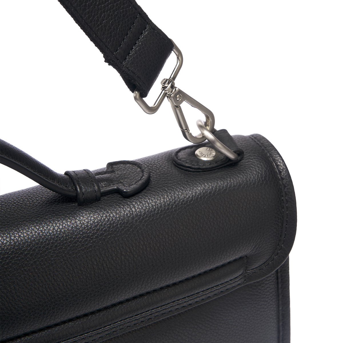 Портфель Dr.Koffer из натуральной кожи черный