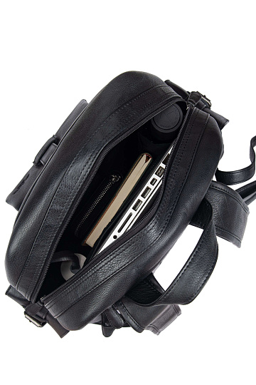 Рюкзак Dr.Koffer из натуральной кожи черный