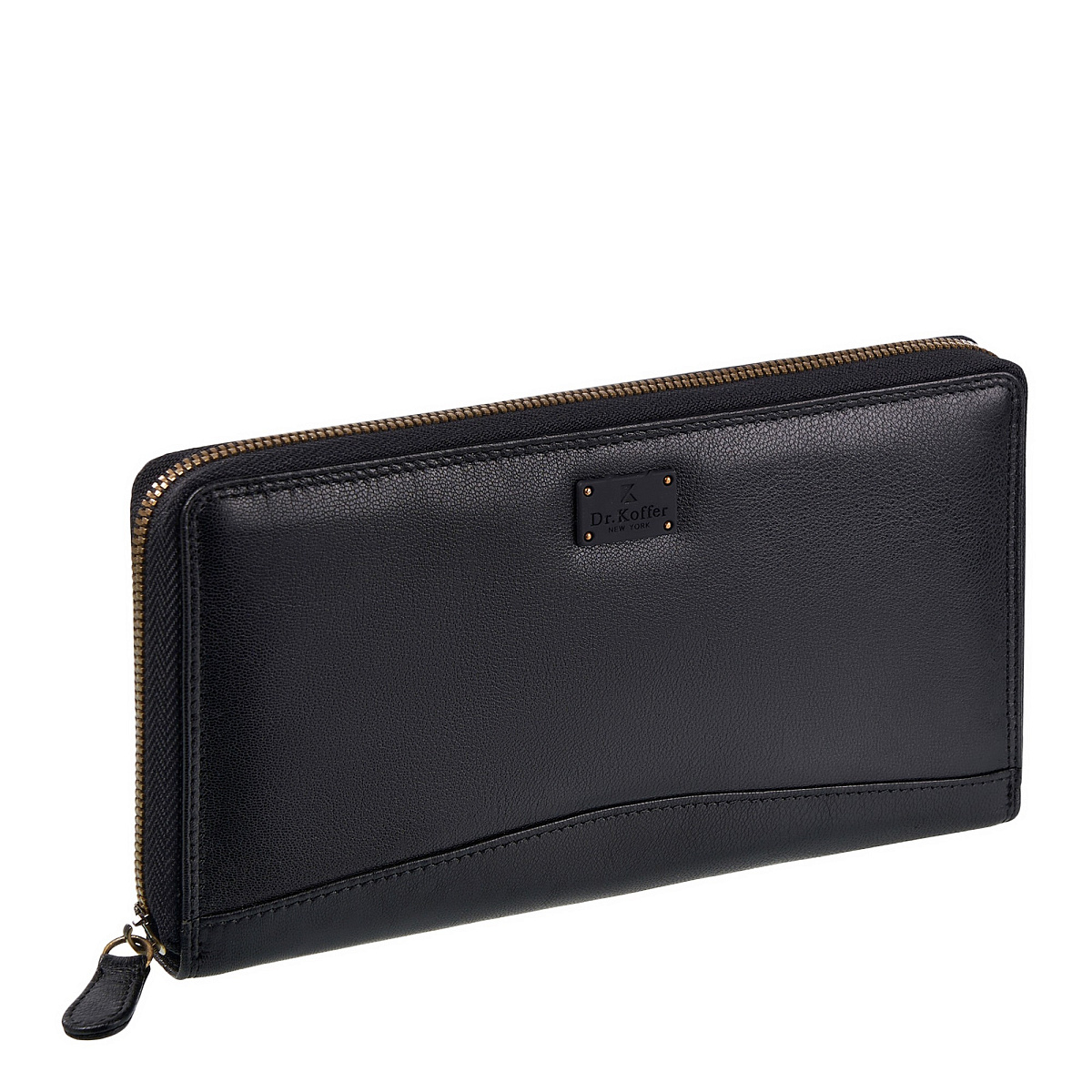 Портмоне Dr.Koffer из натуральной кожи черное