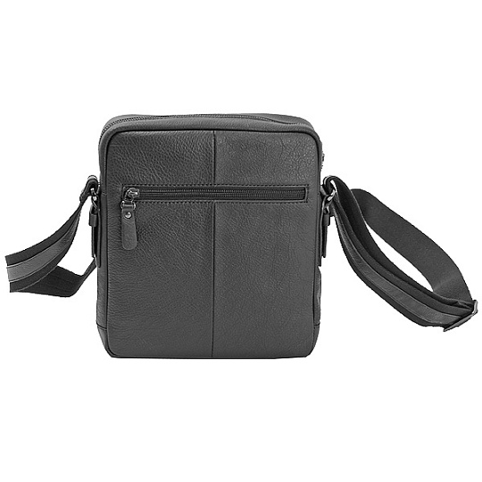 Сумка через плечо Dr.Koffer из натуральной кожи черная