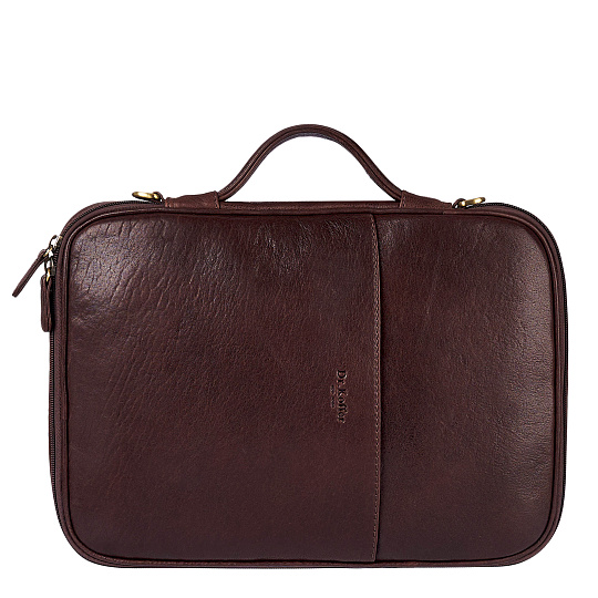 Папка для документов с ручкой Dr. Koffer из натуральной кожи