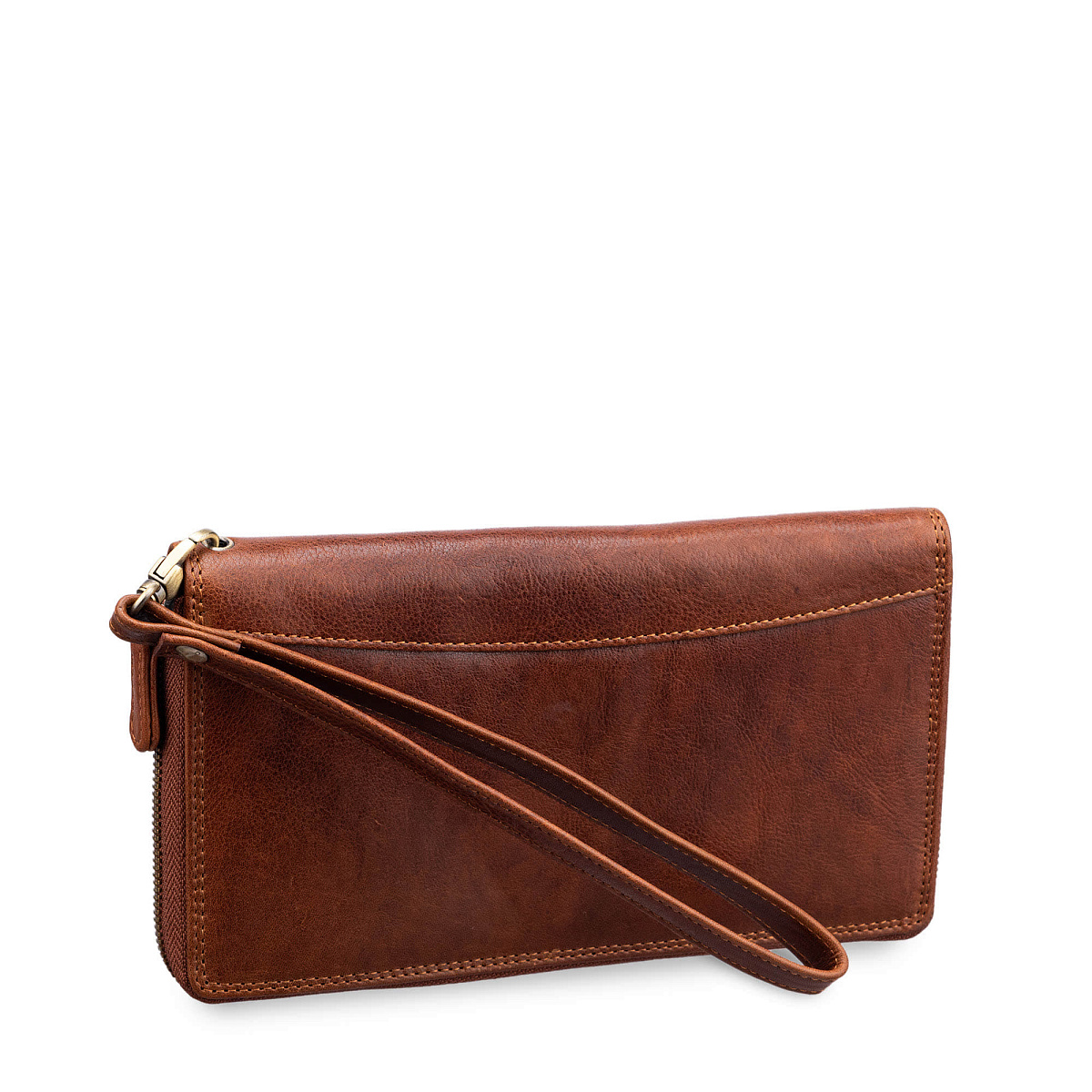 Портмоне Dr.Koffer из натуральной кожи светло-коричневое