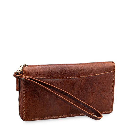 Портмоне Dr.Koffer из натуральной кожи светло-коричневое