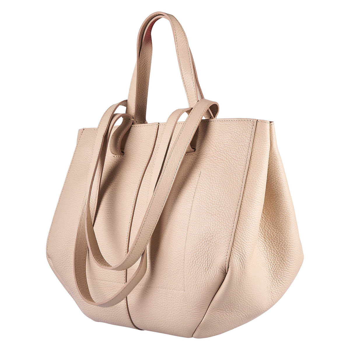 Женская сумка Dr. Koffer из натуральной кожи бежевая