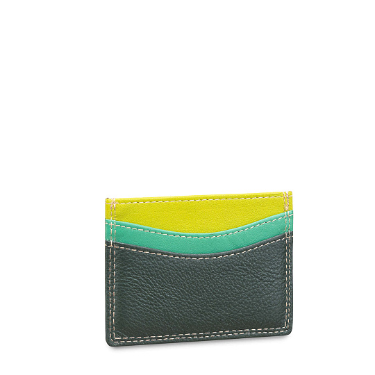 Кредитница Dr.Koffer из натуральной кожи зеленая