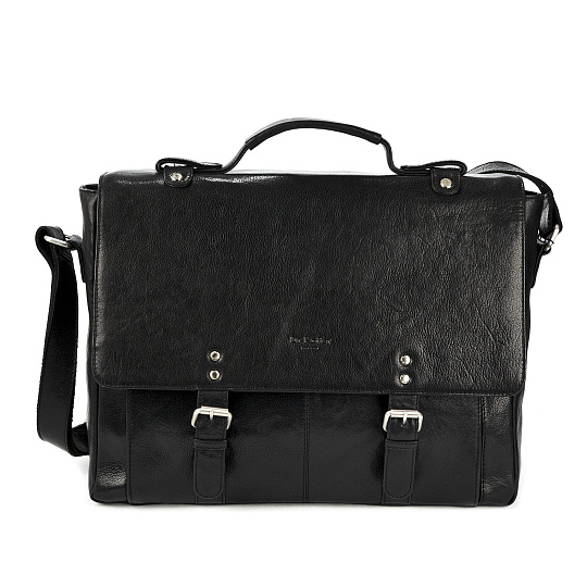 Портфель Dr.Koffer из натуральной кожи черный