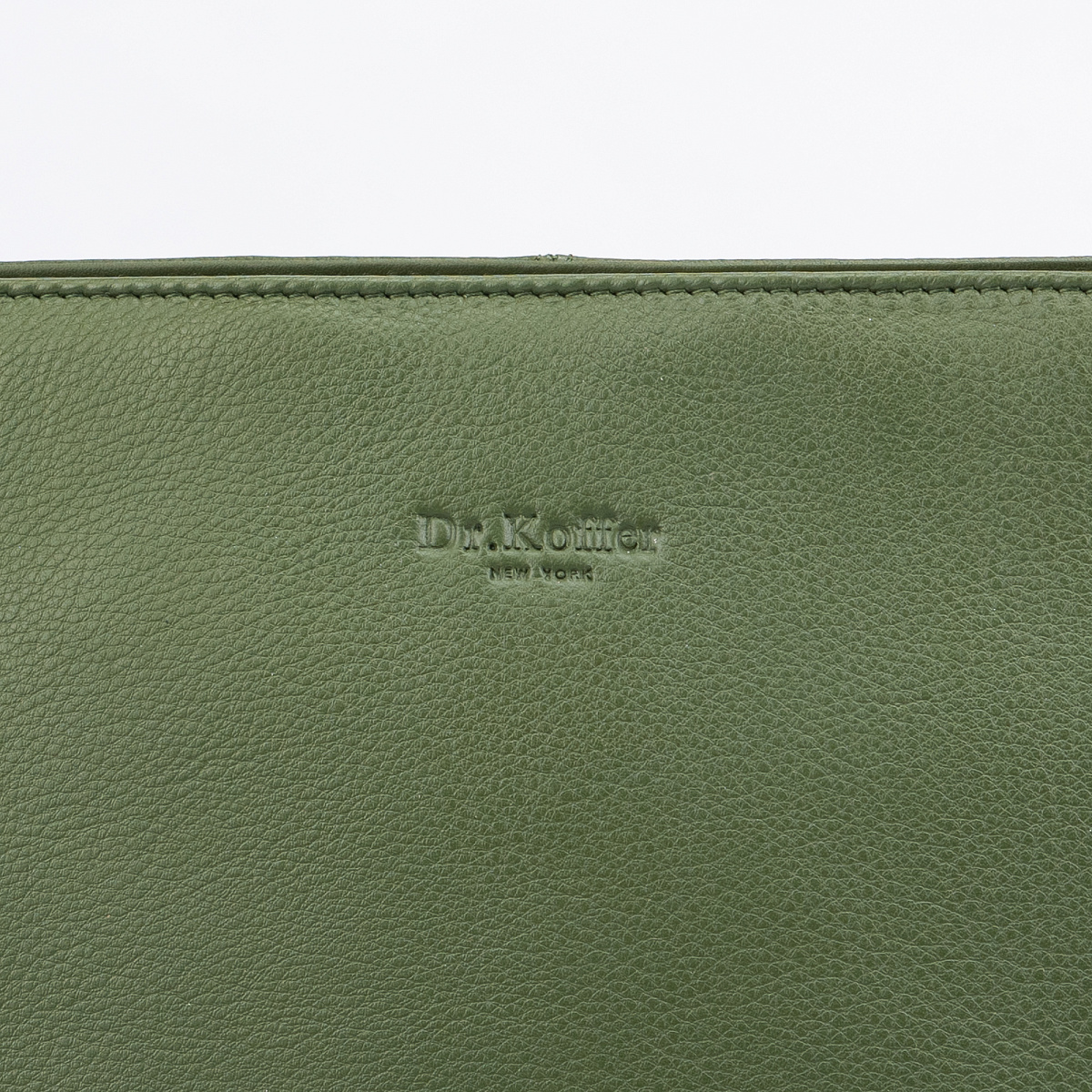 Женская сумка Dr.Koffer из натуральной кожи зеленая