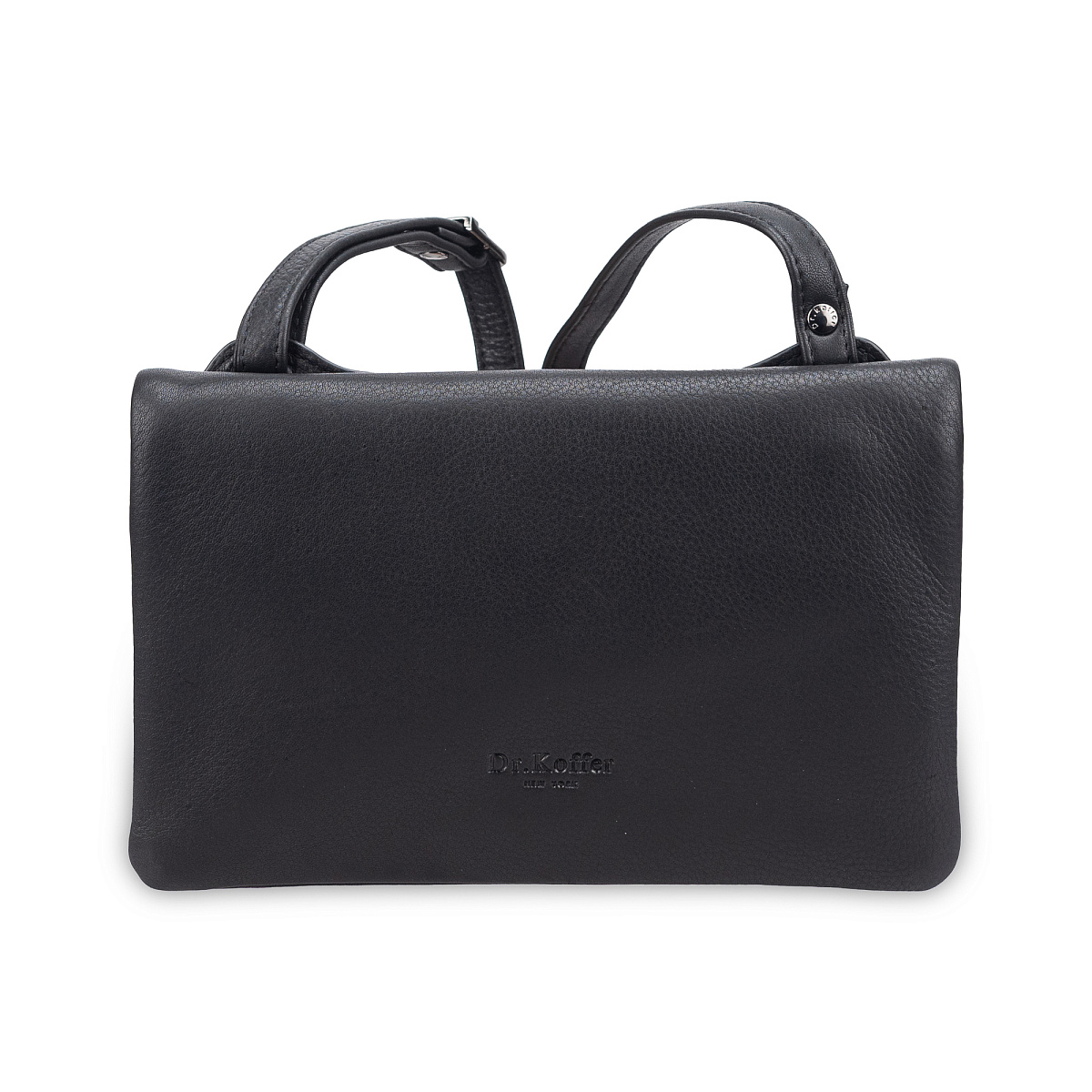 Сумка через плечо Dr.Koffer из натуральной кожи черная