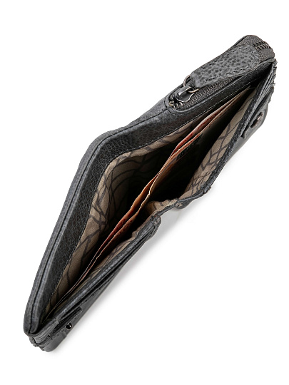 Портмоне Dr.Koffer из натуральной кожи серое