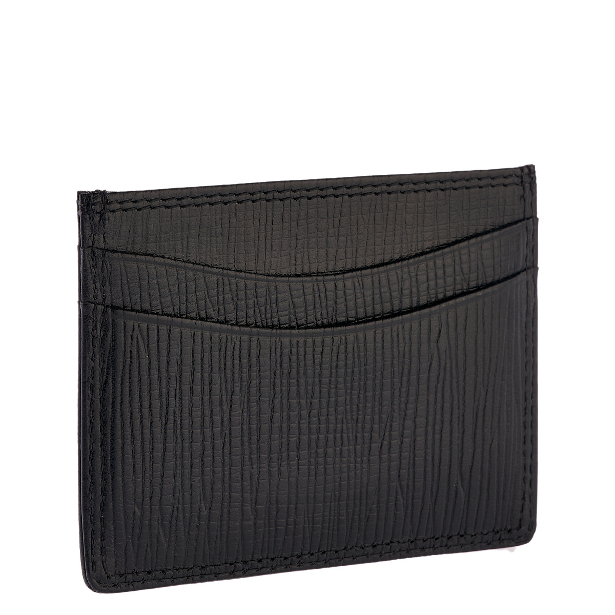 Кредитница Dr.Koffer из натуральной кожи черная