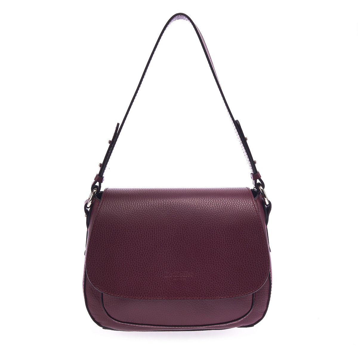 Женская сумка Dr. Koffer из натуральной кожи бордовая