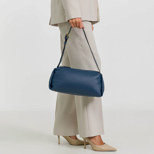 Женская сумка Dr. Koffer из натуральной кожи синяя