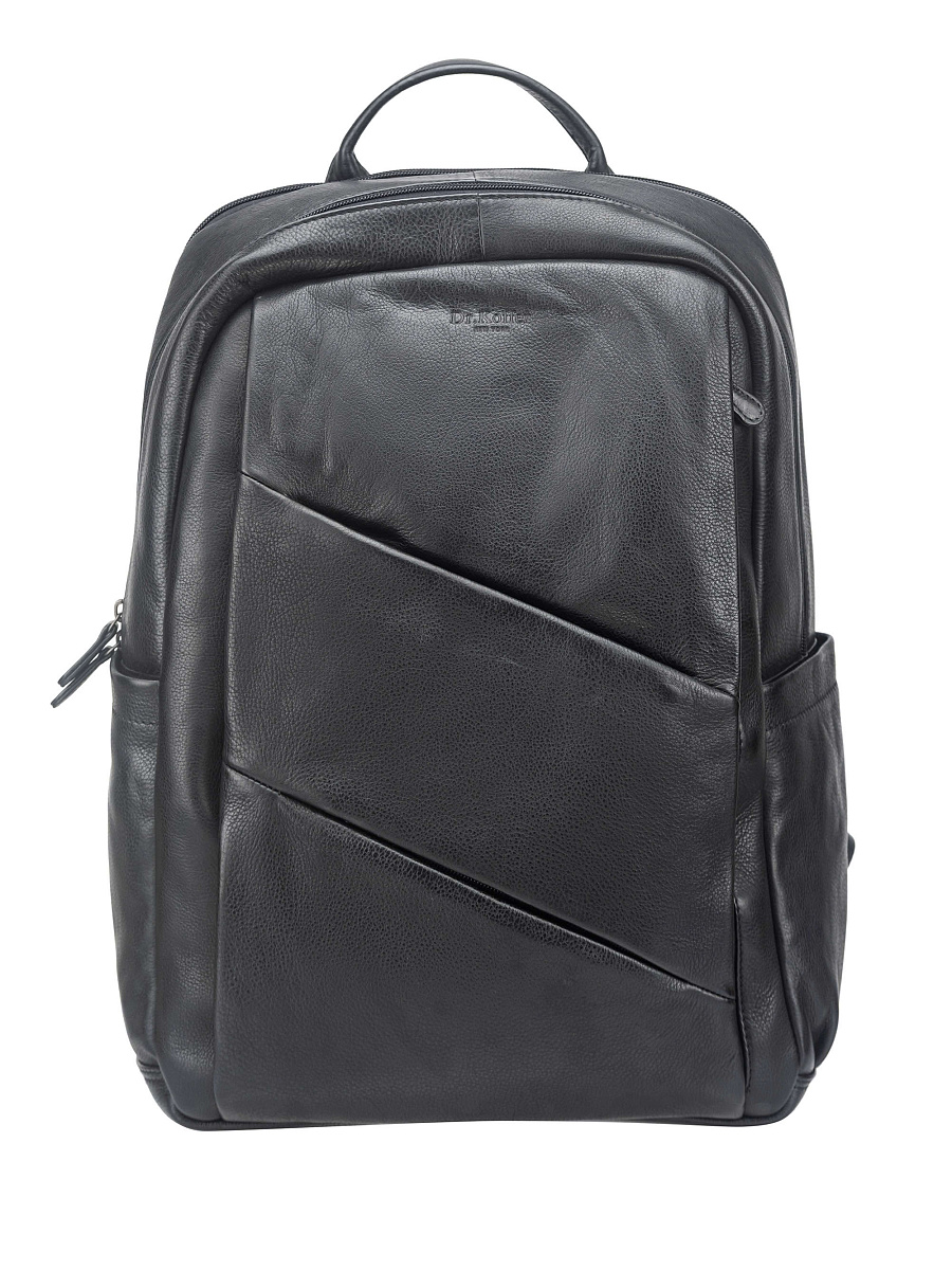 Рюкзак Dr. Koffer из натуральной кожи черный