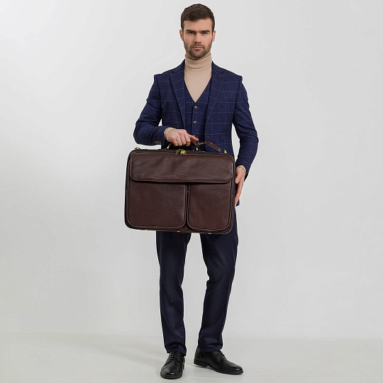 Сумка дорожная портплед Dr.Koffer из натуральной кожи