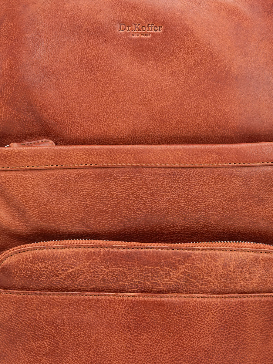 Рюкзак Dr. Koffer из натуральной кожи светло-коричневый