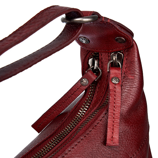 Женская сумка Dr. Koffer из натуральной кожи бордовая