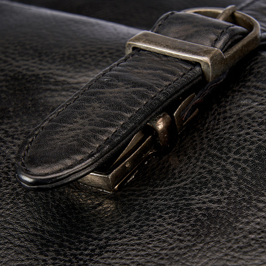 Рюкзак Dr.Koffer из натуральной кожи черный