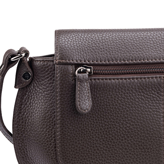 Женская сумка Dr.Koffer из натуральной кожи коричневая