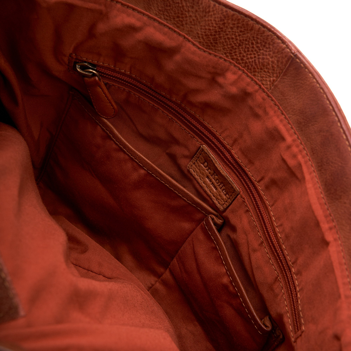 Портфель Dr.Koffer из натуральной кожи светло-коричневый