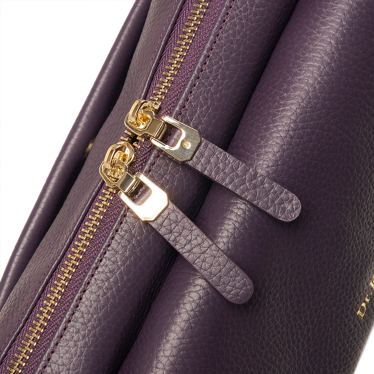 Женская сумка  Dr. Koffer из натуральной кожи фиолетовая