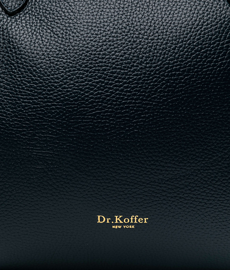 Женская сумка Dr.Koffer из натуральной кожи синяя